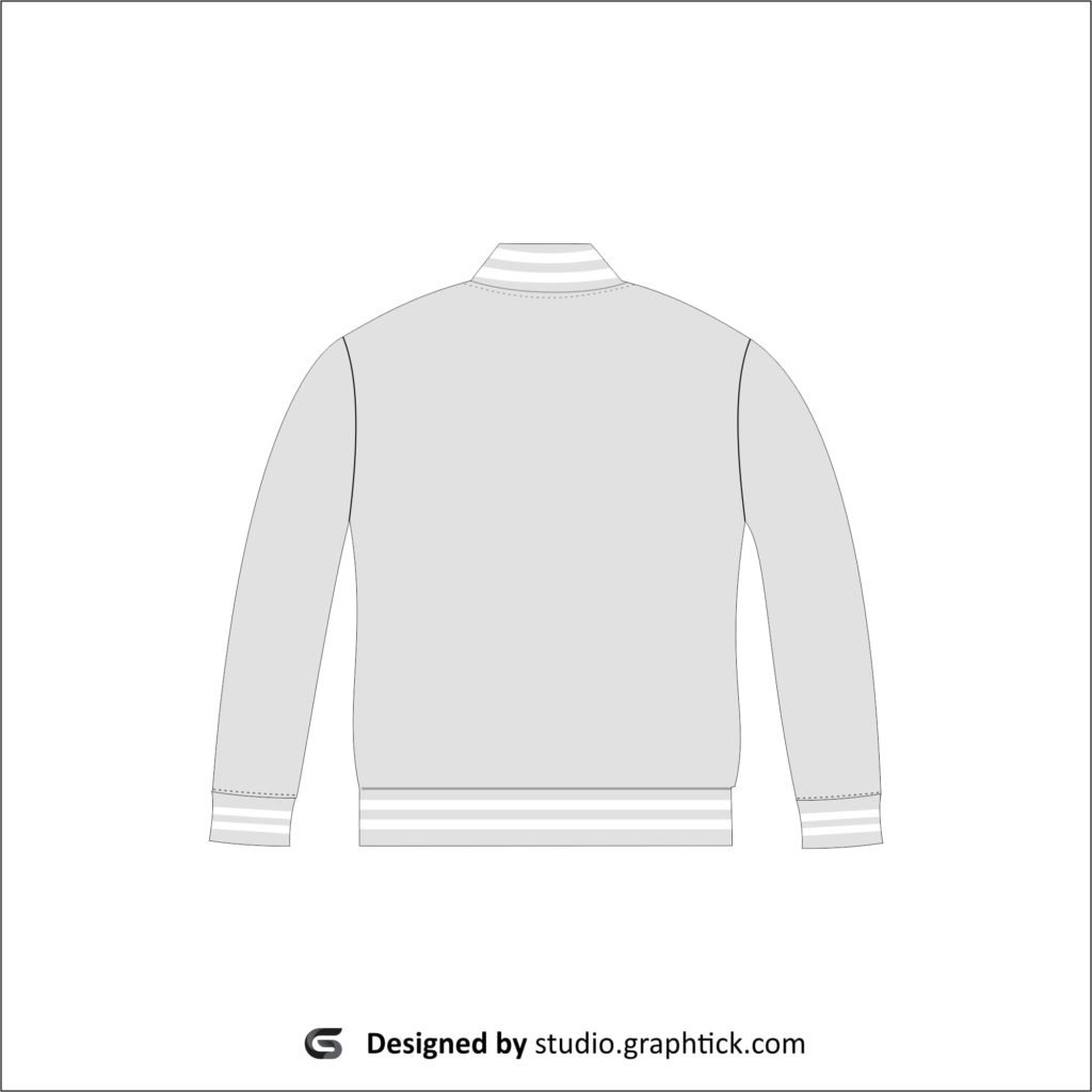 Bomber jacket vector template Graphtick Studio