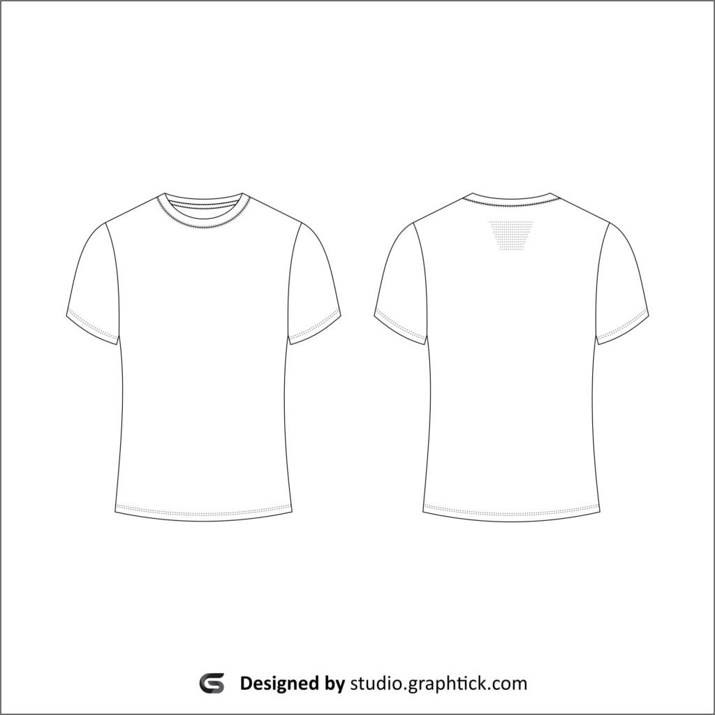 Men’s fitness tee shirt vector template - Graphtick-Studio